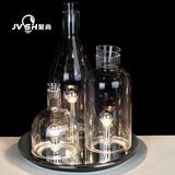聚尚设计师创意个性艺术三头玻璃瓶子台灯北欧客厅酒吧服装店台灯