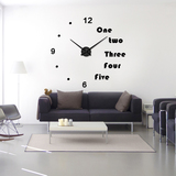 diy挂钟大尺寸静音创意钟表机芯客厅卧室立体墙贴装饰大堂钟表