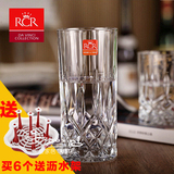 进口意大利RCR无铅水晶玻璃杯家用水杯耐热茶杯酒杯牛奶杯果汁杯
