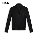GXG男装 秋季男士时尚修身黑色休闲夹克外套#63821018