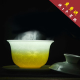 包邮 龙泉青瓷三才盖碗茶杯 薄胎功夫泡茶具 大小陶瓷茶碗杯子