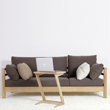 巧木北欧风格日式家具原木实木组合沙发双人三人单人