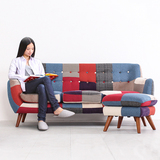 新款时尚创意布艺沙发组合日式小户型沙发特价北欧沙发