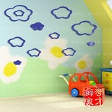 卧室儿童房背景幼儿园卡通装饰贴画创意云朵亚克力3D水晶立体墙贴