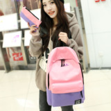 送笔袋书包2016新款韩版男女双肩包2件套大容量电脑包旅行背包潮