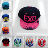 韩版EXO棒球帽子儿童平沿帽秋冬男女宝宝街舞嘻哈帽小孩鸭舌帽