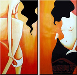 手绘油画裸女装饰画酒吧ktv挂画卧室商业宾馆浴室墙画无框画包邮