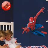 超大号蜘蛛侠卡通幼儿园儿童房男孩卧室床头背景墙贴家居饰品贴纸
