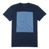 Calvin Klein美国代购男装 CK短袖t恤男字母印花纯棉圆领短袖男T
