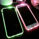 苹果5s手机壳iPhone5s来电闪SE保护套发光外壳后盖创意硅胶套男女