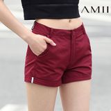 Amii2016夏装新款 艾米女装旗舰店修身大码包臀短裤热裤夏