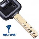进口以色列MUL-T-LOCK模帝乐超B级五彩锁芯C级防盗大门MT5锁心