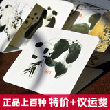 熊猫水墨画万用小贺卡6款图中国风批发创意生日出国商务外事礼品