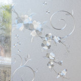 静电免胶磨砂玻璃贴纸卫生间浴室移门窗户贴膜透光不透明窗花贴