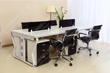杭州简约现代办公家具组合屏风办公桌4人位电脑桌职员桌办公桌椅