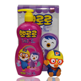 韩国正品PORORO/小企鹅儿童 宝露露 带水枪玩具洗发护发沐浴3合一