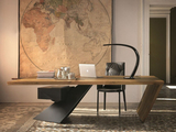 美式复古办公桌主管桌老板桌椅组合实木工作桌大班台笔记本电脑桌