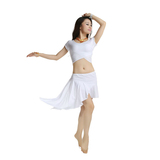 舞姿翼肚皮舞练功服套装2016新款修身牛奶丝短裙子舞蹈练习服服装