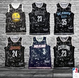 正品NBA库里杜兰特球衣詹姆斯科比欧文哈登城市夜光版刺绣篮球服