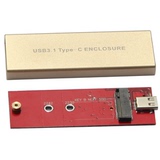USB3.1 Type-C转NGFF(M.2)SSD移动硬盘盒适用尺寸2230/2242/2260