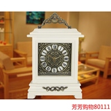 中式木制台钟木质客厅座钟时钟坐钟摆件卧室装饰静音钟表 包邮