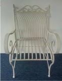 2015新品欧式铁艺单人椅子白色单户外阳台庭院休闲椅子