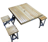 户外折叠桌椅套装夜市摆摊桌便携式桌子野外露营野餐桌加固型木质