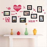 创意文艺照片墙贴纸卧室婚房温馨浪漫床头相框房间装饰品墙纸自粘