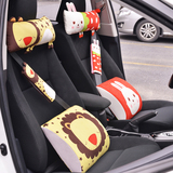 朱小嘟汽车头枕卡通个性动物车用靠枕护颈枕头创意可爱汽车内饰品
