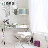 家居镜面 梳妆台不锈钢梳妆桌现代简约欧式化妆台 F0104