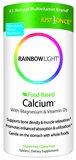 【美国直邮】Rainbow Light天然钙黄金食物基础钙 备孕碱性180片