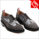 THOM BROWNE韩国正品代购 MFD002AP7883男士雕花条纹休闲皮鞋