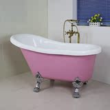 立式迷你儿童保温小浴缸欧式亚克力贵妃浴缸浴盆家用成人浴缸 独