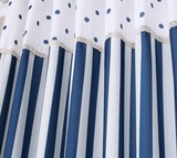 海之蓝园点定制窗帘遮光布简洁实惠 现代简约漂亮纱书房阳台飘窗