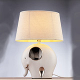 汉斯威诺陶瓷台灯 卧室床头灯 现代简约创意时尚可爱温馨田园灯具