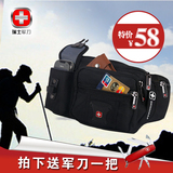 瑞士军刀商务旅行户外小腰包单肩包男休闲防水旅游健身胸包手机包