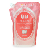 韩国进口 保宁B&BB儿童 宝宝 婴儿洗衣液1300ml 袋装抗菌