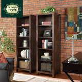 拉梵堡美式全实木水曲柳住宅家具整装书柜可独立组合边柜展示柜子