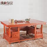凯秋红木功夫茶几 桌椅组合多功能仿古茶台长方形茶桌实木家具