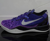 专柜正品耐克科比8代男子低帮篮球鞋ZK8篮球鞋渐变紫色555035-500