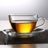土耳其原装进口咖啡杯卡布奇诺拿铁碟马克杯花茶热饮杯耐热玻璃杯