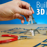 U7R礼物3D金属立体拼图摩天轮建筑模型手工制作拼装玩具益智
