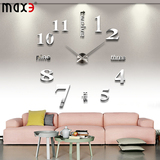 MAX3超大尺寸3D时尚创意挂钟客厅欧式现代个性艺术DIY时钟