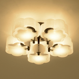 美式简约客厅吸顶灯卧室房间温馨超薄灯具创意圆形餐厅大气灯饰