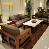 热销红实木组合沙发垫高密度海绵简约现代坐垫定做硬厚座椅垫订制