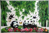 包邮3D立体墙贴熊猫竹子墙贴卧室客厅装饰墙贴富贵竹子墙贴装饰画