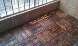 厂家直销户外阳台炭化防腐防水防潮木庭院露台阳台实木地板含地垫