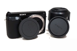 索尼微单相机NEX-5T/5R/3N/5C/6/7 E卡口通用镜头后盖机身盖