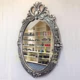 子壁挂浴室镜欧式卫浴镜创意梳妆镜半身镜化妆镜子洗手镜台镜子