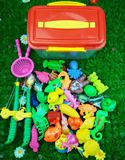 40件套包邮儿童磁性钓鱼玩具 家庭广场地摊小猫钓鱼益智戏水玩具